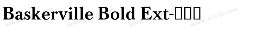 Baskerville Bold Ext字体转换